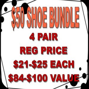 $50 for 4 Pairs of Shoes